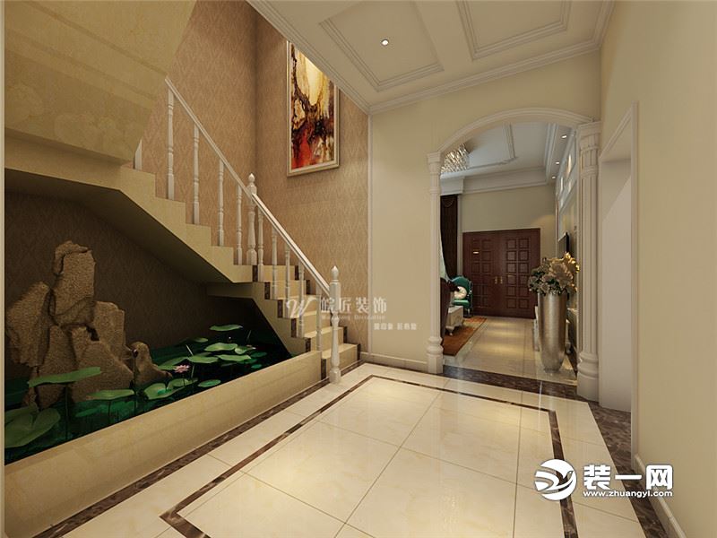 本案例为大家介绍的是一套面积300平的,农村欧式三层别墅装修效果图,案例作者是合肥皖匠装饰公司设计师:王晖强作品。整体设计很温馨,非常符合我们现代居家的感觉,业主是一家集团的领导,要求我们要保证材料的环保和实用功能。 入户门不做太多的处理,只要大气,美观即可。