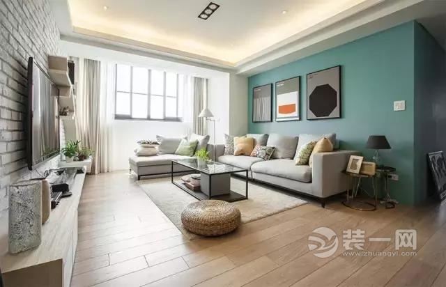93平米清新北欧风格婚房装修实景图