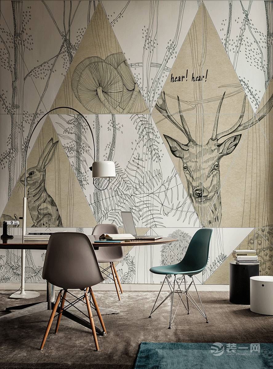 创意背景墙装修效果图